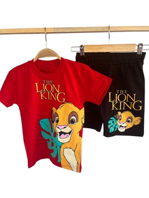 Erkek Çocuk Lion Desenli Şortlu Takım