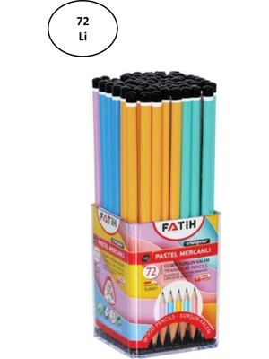 Fatih Kurşun Kalem Üçgen Mercanlı Pastel Renkli Fa12070Kl00 (72 Li Paket)