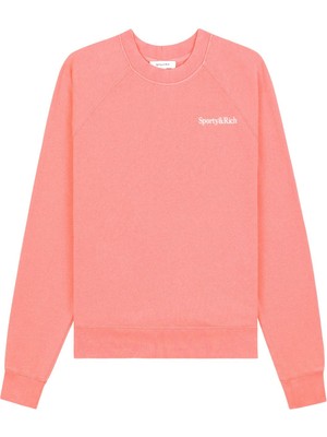 Serif Logo Yumuşak Sweatshirt