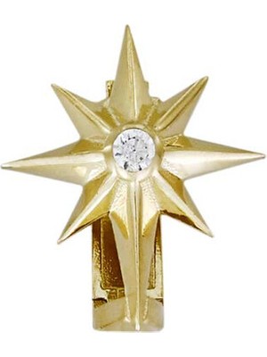 T51 Tuğrul Altın Altın Yıldız Kolye Ucu T074575