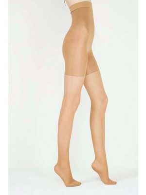 Penti Ten Body Form Külotlu Çorap S Düz Desenli Hızlı Kurutma Pamuk - Polyamid - Elastan