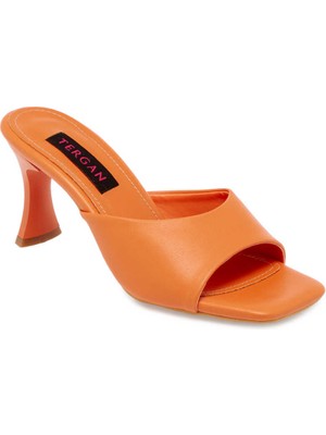 Tergan  Turuncu Vegan Kadın Terlik - K24Y1TR67446-Q6L