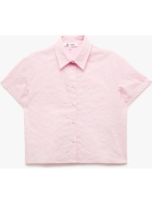 Koton Kısa Kollu Klasik Yaka Düğmeli Pamuklu Gömlek
