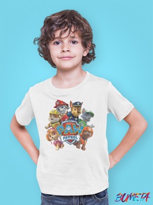 Bumeta Paw Petrol Chase Rocky Rubble Skye Zuma Karakter Characters Çocuk Tişört T-Shirt