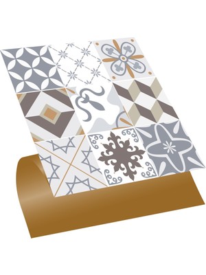 Kendinden Yapışkanlı Agora Desenli Pvc Karo 30X30 cm (33 Adet) 3m2