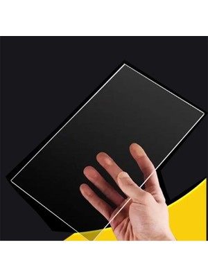 0,50 mm Şeffaf Pet-G Levha 30 x 30 Çift Taraflı Korumalı