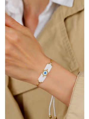 KA-005 Miyuki Nazar Boncuklu Bileklik - El Yapımı