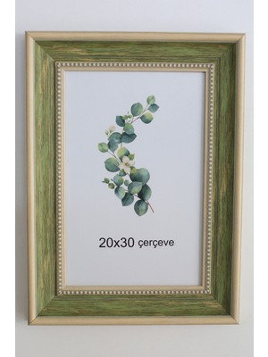 Dekoratif 20 x 30 Marina Çerçeve Yeşil Krem