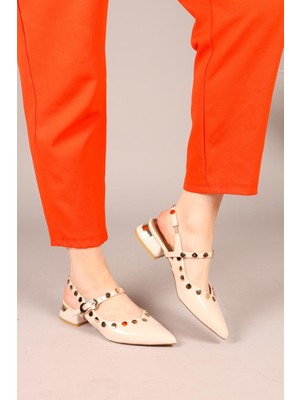 Tootsy Gold Detaylı Rugan Babet Ten