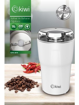 KSPG-4819 Paslanmaz Çelik Kahve ve Baharat Öğütücü