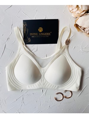 Audrey Önü Esnek File Detaylı Hafif Destekli Balensiz Dikişsiz Iz Belli Etmez Kopçalı Sütyen