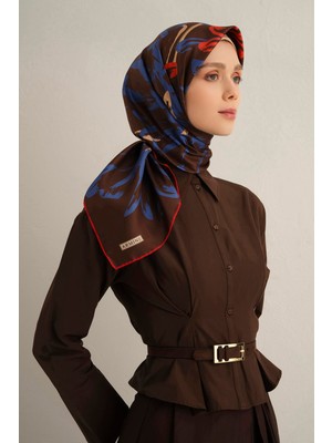 Armine Soyut Desenli Saf İpek Sura Eşarp 9328 84