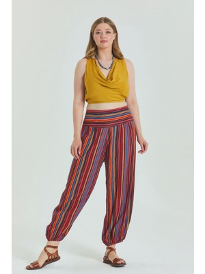 Beli Lastikli Rahat Kesim Büyük Beden Pantolon