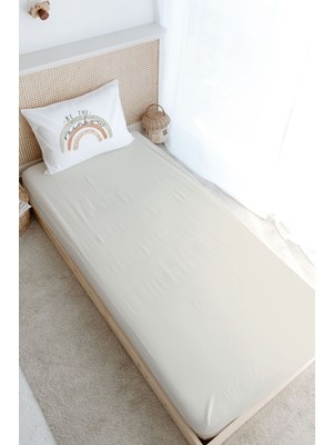 Tuğba Kuğu Tek Kişilik Lastikli Çarşaf Seti - Royal Series - Be The Rainbow