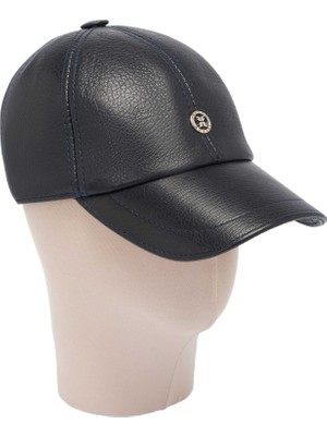 Tergan Four Season Lacivert Hakiki Deri Erkek Şapka - S1SPK0330004-Q4P