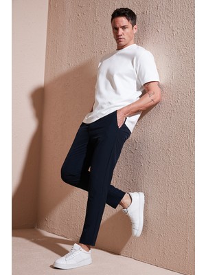 Buratti Streç Regular Fit Normal Bel Düz Paça Jogger Pantolon Erkek Pantolon CF25617801