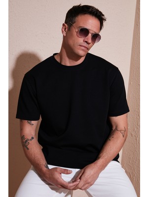 Buratti  Pamuklu Regular Fit Bisiklet Yaka Basic T Shirt Erkek T Shirt 5902772