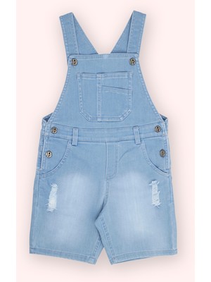 Erkek Bebek Lacivert Kot Salopet