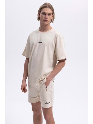 Ellesse     Pamuk Regular Fit Bisiklet Yaka Logolu T Shirt Erkek T Shirt EM391