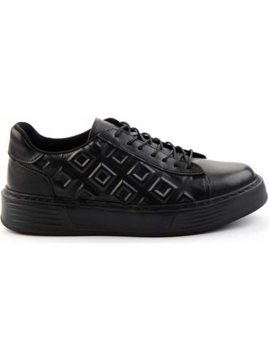 Bambi Siyah Leather Erkek Casual Ayakkabı E01556105841