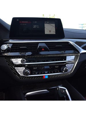 Bmw 5 Serisi G38 Karbon Fiber CD Paneli Dekoratif Sticker