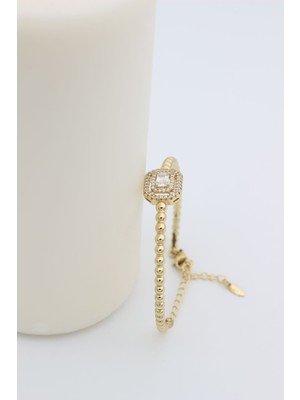 Stil Incisi/xupıng Jewelry Baget Zirkon Taşlı Kelepçe