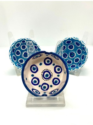 Nazar Boncuklu Sunum Seti Çerezlik Kase Küllük 3’lü Set