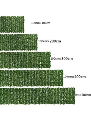 Bahçe Balkon Sarmaşık Çit Dekoratif Büyük Yapraklı Sarmaşık Çit 1m/2m/3m/4m/5m