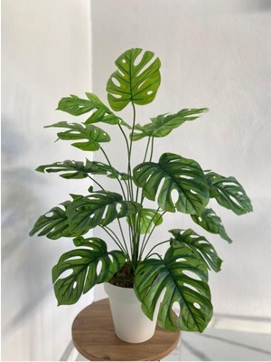 Monstere Artificial Monstera Camel Plant In Plastic Pot 80  cm , 18 Pcs.