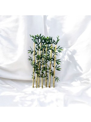 Özcan Flowers 60  cm  10’lu Islak Dokulu Yapay Bambu