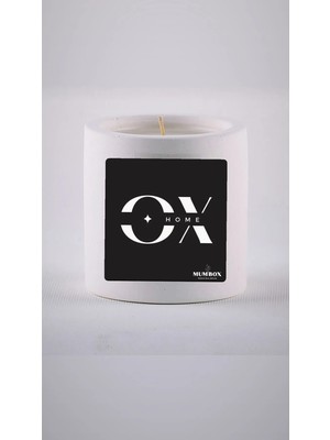 Oxhome Dekoratif Beton Mum Bardak Obje Kokulu Mumbox