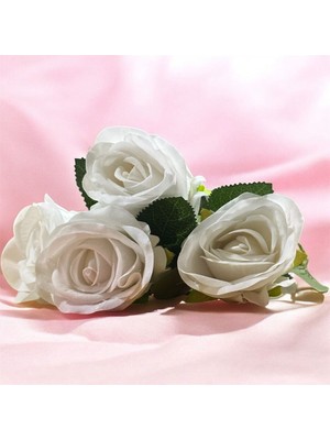 Yapay Çiçek 4’lü 50  cm  Kadife Gül