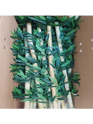 Yapay Bambu 120  cm  Ithal Islak Yaprak 5 Adet