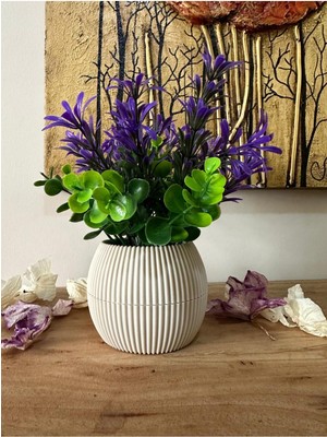 Küçük Boy Saksıda Yapay Çiçek Bitki , Gerçekçi Yapay Çiçek Masa Dekoru