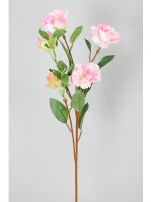 Yapay Çiçek Tomurcuklu Lisyantus Dalı 70  cm  Pembe