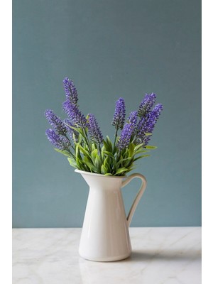 1 Adet Mor Nemesia (Ömürsüz) Yapay Çiçek