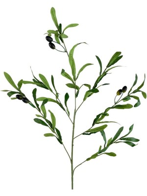 Yapay Zeytin Dalı Uzun Dallı 90 cm  4 Meyveli