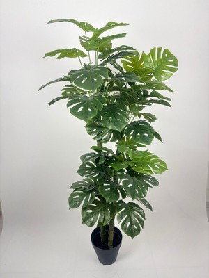 170  cm  3 Dallı Monstera Ağacı Yapay