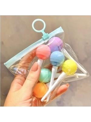 Lolipop Tasarımlı Fosforlu Kalem Seti