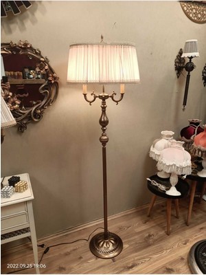 Ottoman Lambader Bronz Ayak Vizon Şapka 170 cm .