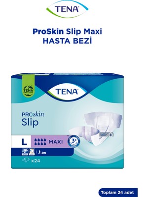 Tena 24'lü Belbantlı Hasta Bezi Büyük Boy 8 Damla Maxi L Beden Hızlı Emme Gücü ile Maksimum Konfor