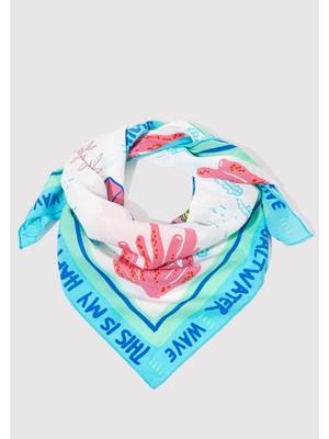 Mavi Balık Baskılı Bandana 1912243-34523