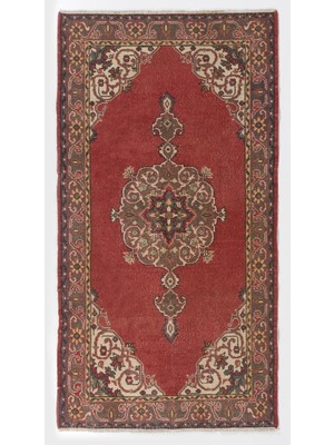 120 x 223  cm  Eski Türk Halısı, Ev ve Ofis Için Geleneksel El Yapımı Yün Halı