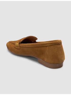 Cabani %100 Hakiki Deri Taba Süet Kadın Loafer