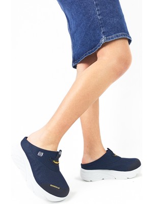 Lacivert Renk  Ortopedik Dolgu Taban File Sabo Kadın Spor Terlik