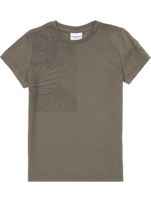 U.S. Polo Assn. Erkek Çocuk Haki Bisiklet Yaka Tişört 50307172-VR027