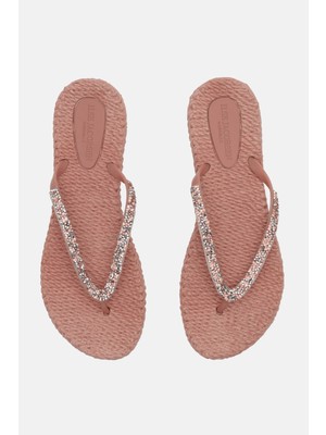 Ilse Jacobsen Misty Rose CHEERFUL03G - Pembe Taşlı Parmak Arası Terlik