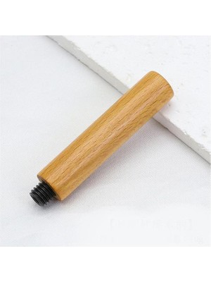 Ahşap Mum Mühür Sapı Cilalı Kayın Ağacı G17 Özel Tasarım M8 Dişli