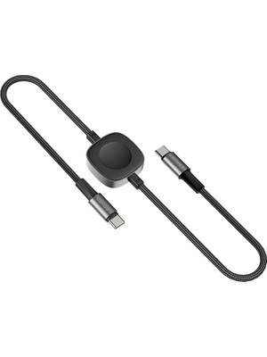 Lenyes LC540 Type-C To Type-C ve Akıllı Saat Şarj Kablosu 100W 1.2m Siyah