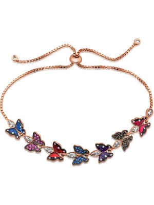 ​925 Ayar Gümüş Kelebek Asansör Bileklik